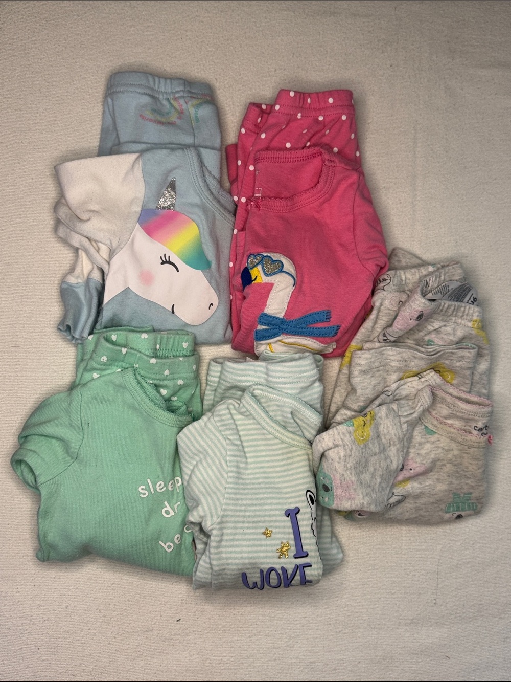 Carter’s Two Piece Sleepwear Bundle - 9 months